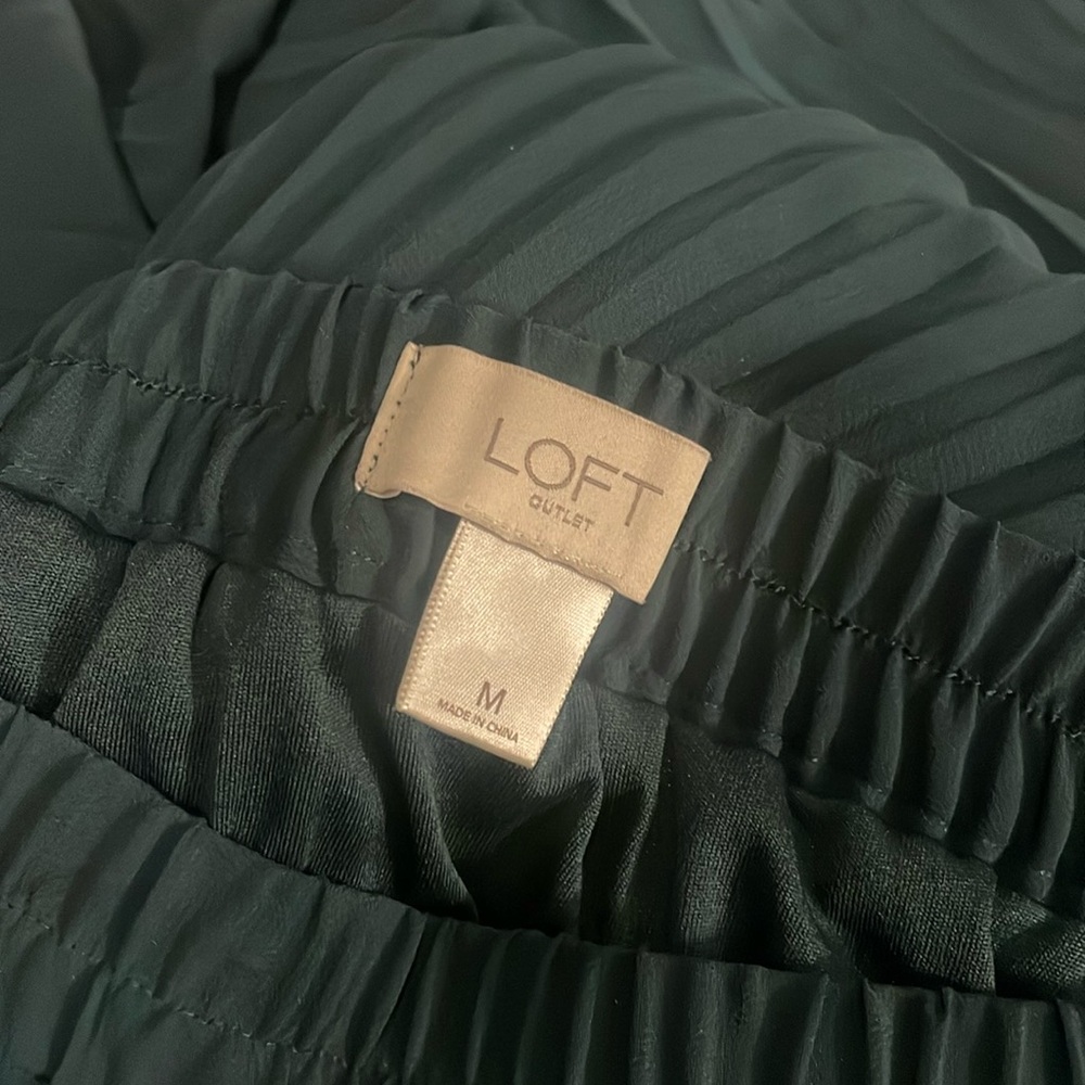 Emerald green maxi skirt